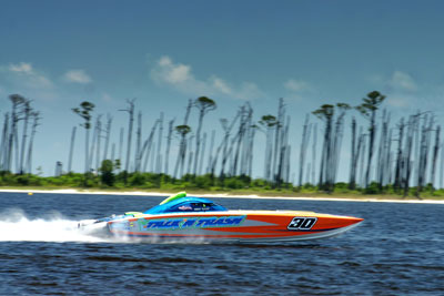 Smoking The Sound Speedboat